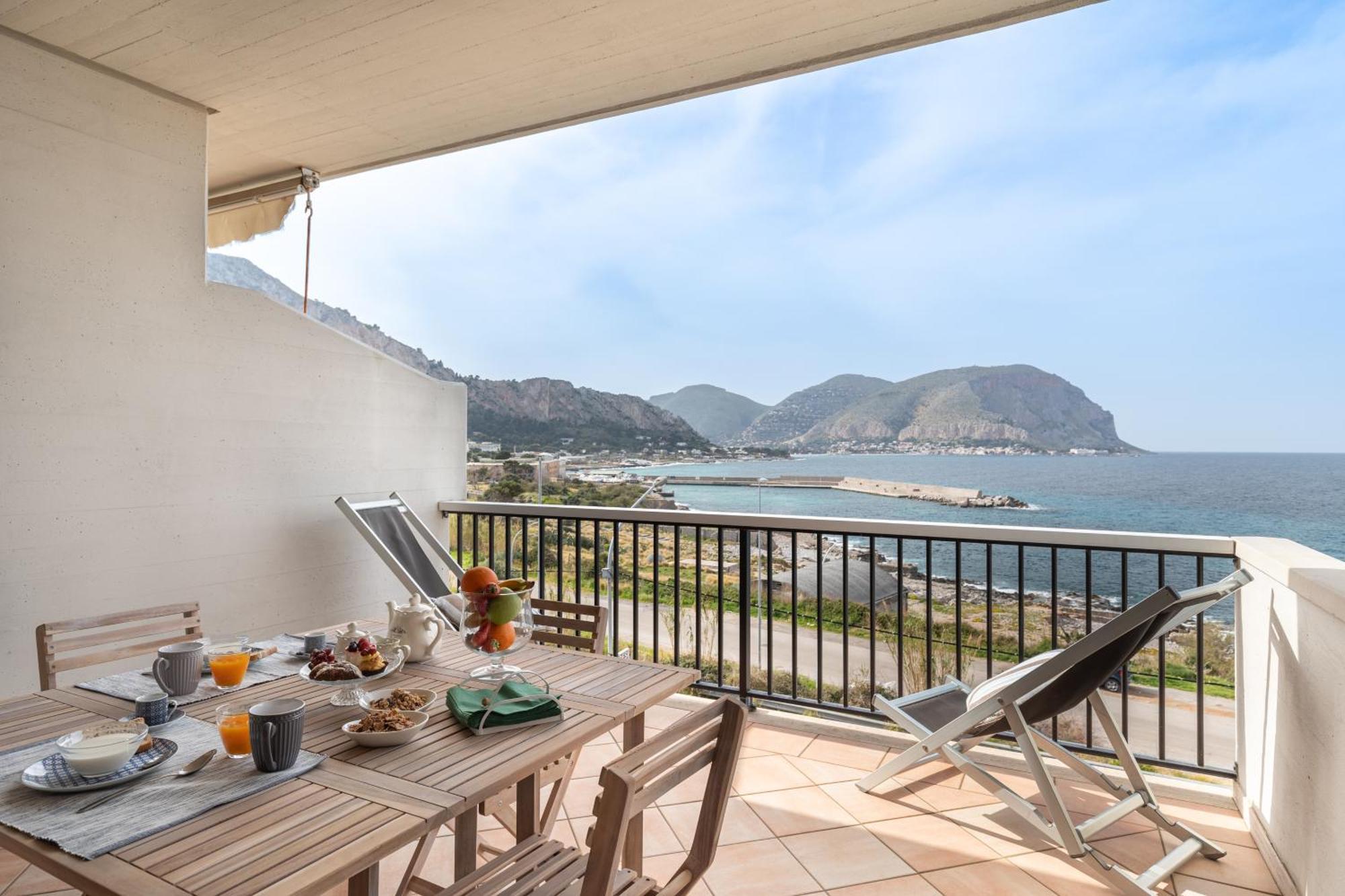 Appartamento Domus Sicily - Mondello in Terrazza Esterno foto